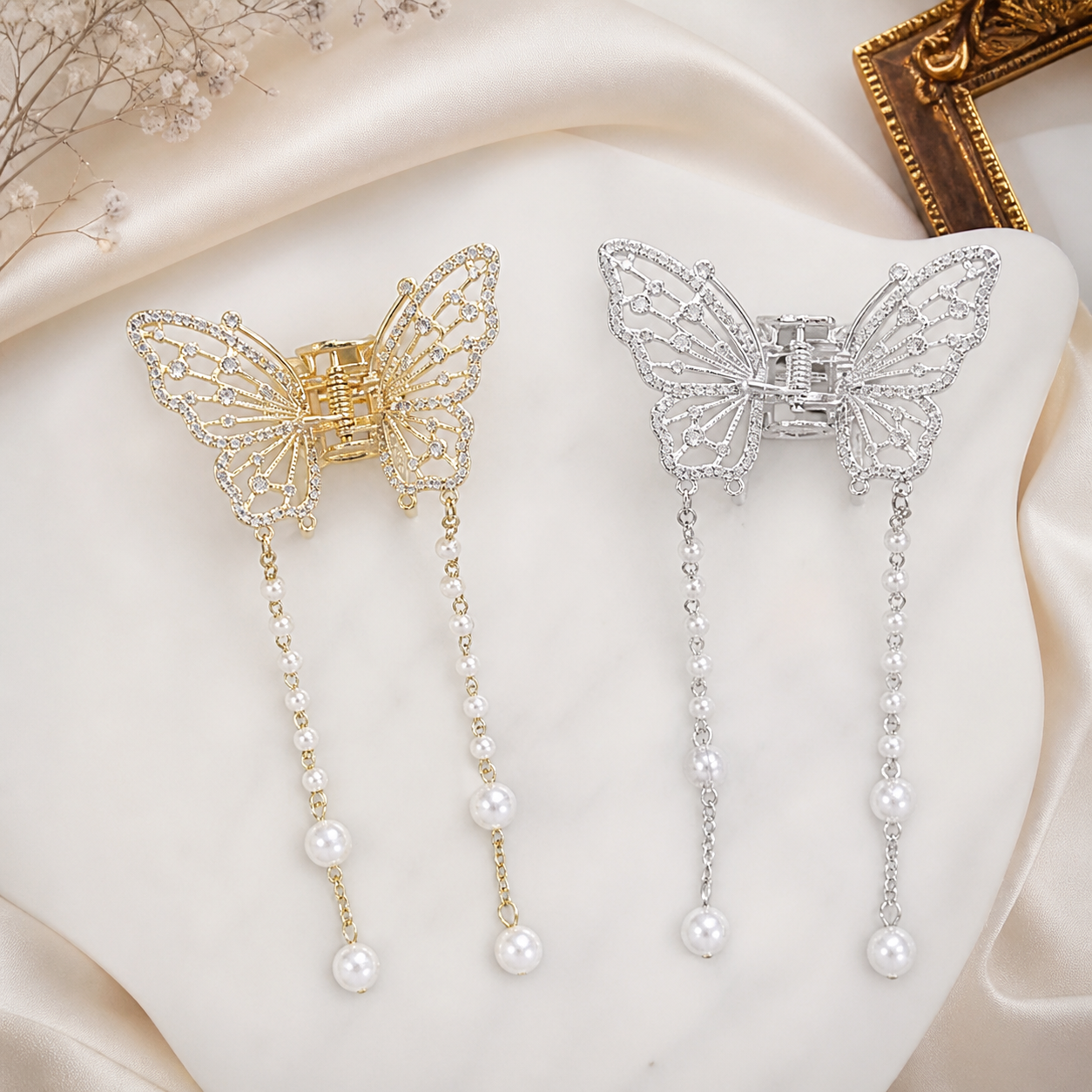 Butterfly Crystal Hair Claw